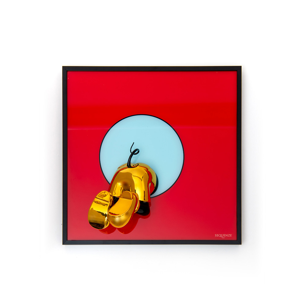 TOPOFTHEPOPS ORO-ROSSO 40X40