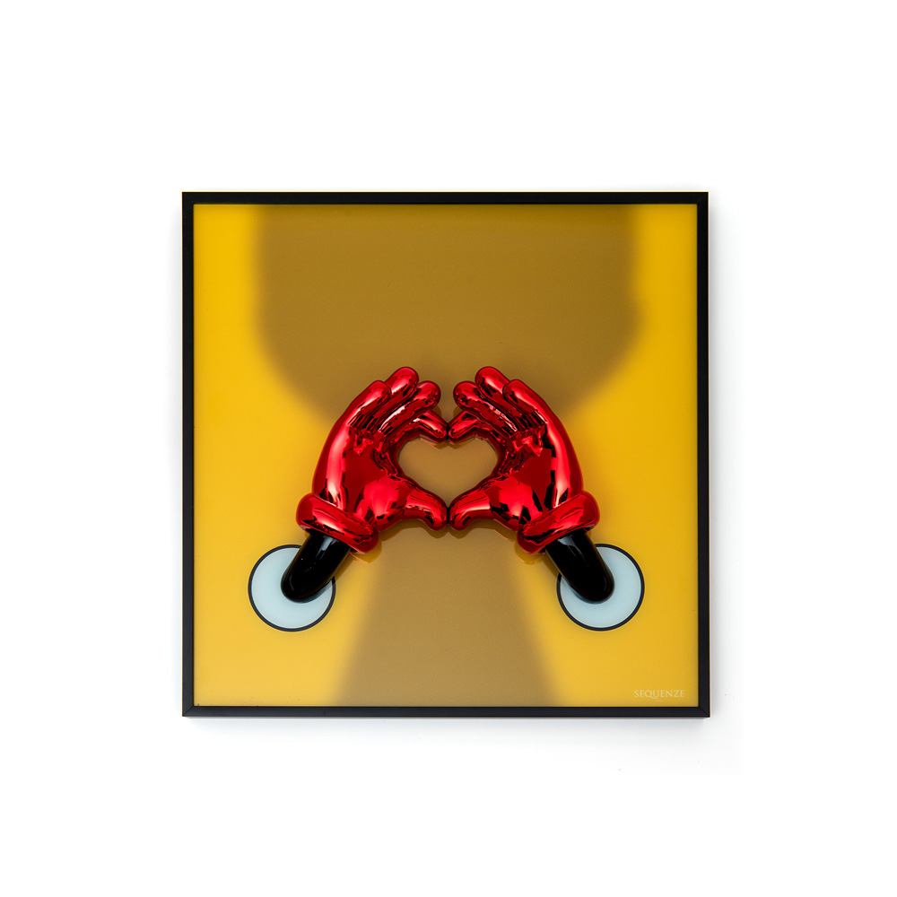 WALL HE-ART ROSSO-GIALLO 40X40